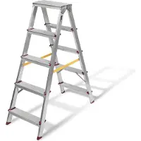 Vito Aluminium-Stehleiter 2 X 5 Stufen Tragkraft 150 kg Höhe 1,14 m