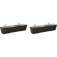 Syfax Balkon 2 pcs 80 x 17 x 17 cm Metall
