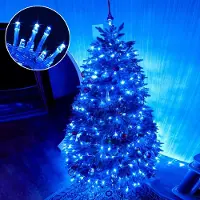 Lapamax LED Lichterkette 20M 200 LED Innen, Blau Weihnachtsbaumbeleuchtung 8 Modi, Weihnachtsdekoration für Weihnachtsbaum Zimmer Party Garten