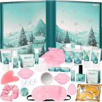 Ed Brubaker Cosmetics XXL Beauty Adventskalender 2026 - Großer Weihnachtskalender zum Aufklappen in Buch-Form für Frauen und Mädchen, Blau