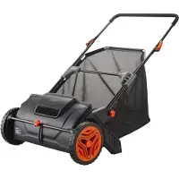StarTech.com Handspindelmäher 53,5cm - Kehrbreite Rasenmäher - 99L Fangkorb - Verstellbare Handrasenmäher - Ideal zum Aufkehren von Laub und Grasschnitt - 112x67x90cm