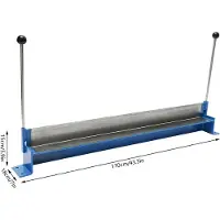 StarTech.com Blechbiegemaschine - Manuelle Abkantbank 91,4 cm - 0–90° einstellbarer Winkel - Für Stahl bis 1,2 mm - Tragbarer Mini Blechbieger - Blau