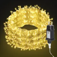 Peviasot 30M 300 LED Lichterkette 8 Lichtmodi Party Garten Strom Beleuchtung Innen Weihnachten Hochzeit Deko Warmweiß