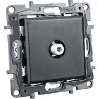 Legrand Steckdose TV Typ F schwarz 1,5 dB Niloe Step