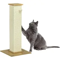Fortuna Lai Kratzbaum inkl. Spielzeug, 38 cm x 38 cm x 80 cm, Beige + Natur