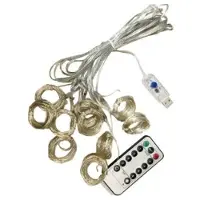 Mormark Indoor LED Lichterkette, Batteriebetriebene Lichterkette für Zuhause, 8 Modi - CURLIGHT