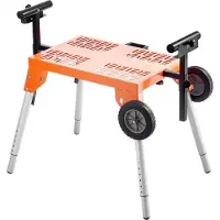 StarTech.com Gehrungssägenständer mit Tischplatte - 150 kg Tragkraft - Höhenverstellbar und Rollbar