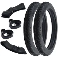 Kenda 2x Reifen K77 2.50-16 (2 1/2 x 16 - 20 x 2,50) 31B TT + Schlauch + Felgenband