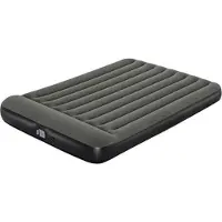 Merkloos Luftbett mit integrierter Pumpe – Selbstaufblasendes Luftbett – Selbstaufblasende Schlafmatte – Luftbett für 2 Personen mit integrierter Akkupumpe, Doppelbett XL/Lo, 203 x 152 x 30 cm – Grau