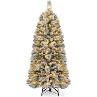 StarTech.com Künstlicher Weihnachtsbaum - Pop-up Weihnachtsbaum - 150 cm - 130 warmweiße LEDs - 378 Zweigspitzen - Grün