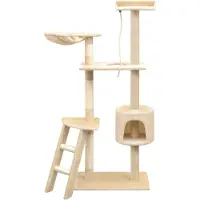 Syfax Katzen-Kratzbaum Sisal 150 cm Beige