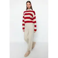 Trendyol 2tlg. Outfit in Beige/ Rot - M