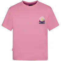 TROLLKIDS T-Shirt Gryllefjord Panorama (GOTS) in candy pink/fresh berry | Gr.: 164