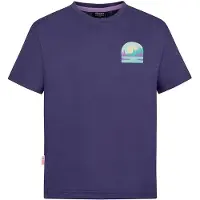 TROLLKIDS T-Shirt Gryllefjord Panorama (GOTS) in violet blue | Gr.: 98