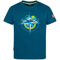 TROLLKIDS T-Shirt Trondheim (GOTS) in madeira blue | Gr.: 98