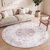 FRAAI Teppich Vintage Rund - Lago Rot Rosa Ø 120 cm