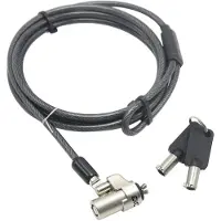 Dicota D31540, 2 m, Schlüssel, Stahl, Schwarz