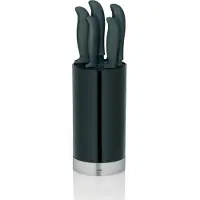 kela Messerblock Acida PP-Kunststoff schwarz 22,5cmh 11cmØ, 11287