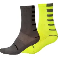 Endura Gestreifte Socken Coolmax (x2) | Größe S/M