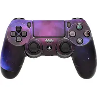 Software pyramide Galaxy Violet für PS4 Controller-Skin - Stylisches Skin für deinen DualShock 4 Controller, einfach anzubringen und rückstandsfrei entfernbar