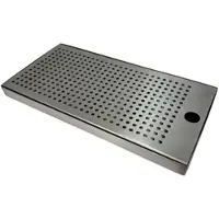 BieTal Theken Tropfschale Tropfblech Tropfkasten Edelstahl 30x15x2cm - 2-teilig