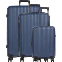 Travelite Skymate - 4-Rollen-Trolley Set 3tlg. erw. (navy)