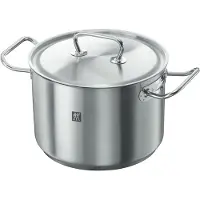 Zwilling TWIN Classic, 7 l, Edelstahl, Keramik, Gas, Halogen, Induktion, Versiegelte Platte, Aluminium, Edelstahl, Edelstahl, Edelstahl