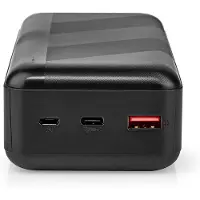Nedis powerbank - 30000 mAh - 1.5 / 2.0 / 3.0 A - Geräteausgangsanschluss: 1x USB-A / 1x USB-C - Geräteeingangsanschluss: Micro USB / 1x USB-C - Lithium-Polymer