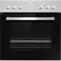 PKM Einbauherdset EHSM3IX, EEK A, 3 Backofen Funktionen, Edelstahlblende