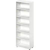 Schäfer Shop Regal TETRIS WOOD, 6 OH, Höhe inkl. Gleiter, B 800 mm, weiß