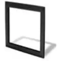 Elo Edelstahl Bezel, schwarz