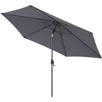 Doppler , myZone Sonnenschirm / Mittelmastschirm "Auto Tilt 305", anthrazit, Ø 305 cm