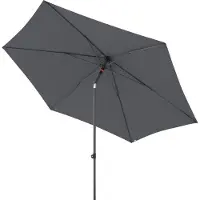 Doppler , myZone Sonnenschirm / Mittelmastschirm "Push Up 300", anthrazit, Ø 300 cm