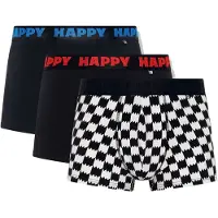 Happy socks Boxershort 3er-Pack Black Mix Short Boxers Herren Black-L