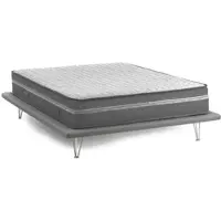 Talamo Italia Quadratische und halbe Matratze Dleri, Matratze aus Memory-Schaum und Mikrofedern mit Taschen, 100% Italy, Anti-Milbe und hypoallergen, Cm 120x190 h32