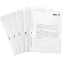 Falken Prospekthülle Economy, oben offen, DIN A4, PP, transparent, Polybeutel mit 100 St