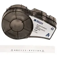 Brady M21-250-595-WT-BK, Vinyl, Schwarz auf Weiss, 6mm x 6,4m, permanent, endlos, f. BMP21 PLUS