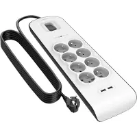 Belkin BSV804ca2M, 900 J, 8 AC-Ausgänge, Weiß, 2 m
