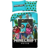 Halantex Minecraft Bettwäsche-set Mehrfarbig Mehrfarbig One Size