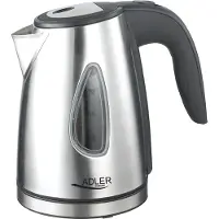 Adler AD1203, 1 l, 1500 W, Silber, Edelstahl, Wasserstandsanzeige, Filterung