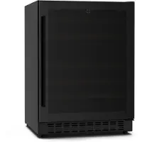 Klarstein Velaire Unterbau-Weinkühlschrank | Modern, Elegant | UV-Schutz | Dual-Zone | 46 Flaschen Schwarz