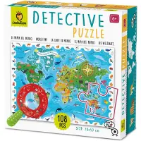 Ludattica Puzzle Tierweltkarte - Lernspielzeug aus Karton