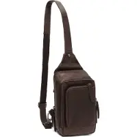 The Chesterfield Brand Leder Sling Bag Riga Crossbodybag Brown dunkelbraun