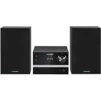 Blaupunkt Micro-Stereoanlage Bluetooth FM-Radio 20 W RMS Leistung Uhr mit Weckfunktion CD/MP3/USB/AUX MS9BT