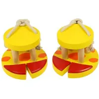 Bigjigs Holz Laufstelzen - Giraffe Spielzeug für Kinder