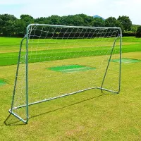 Northix Fußballtor mit Netz, Stahlrahmen, 240cm