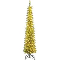 Northix 180 cm großer künstlicher Weihnachtsbaum mit LED-Beleuchtung