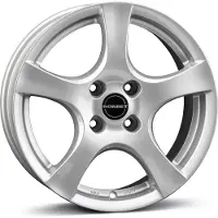 BORBET Felge F brilliant silver 6,0x15 ET40 4x108 4051665020304 F 60540108472,5BS/T kompatibel mit Ford B-Max EcoSport Fiesta Fusion KA+ Tourneo Transit