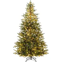 Northix 210 cm künstlicher Weihnachtsbaum, 250 mehrfarbige LEDs