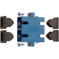 Telegärtner SC Duplex Kupplung, Single- u. Multimode, Keramikhülse, Metallgehäuse